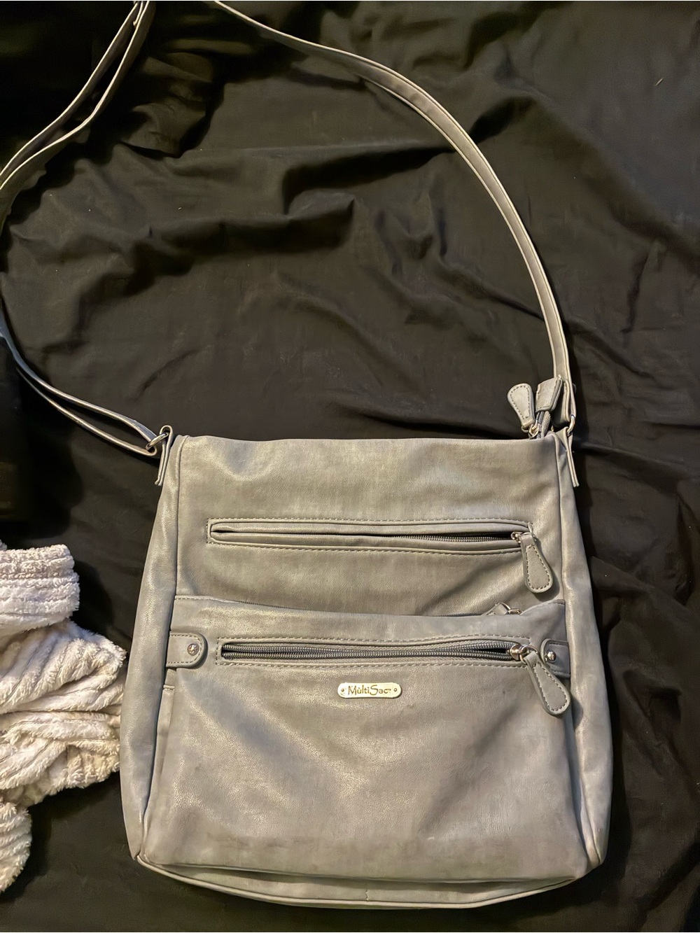 Mia Soul Gray Women's Hobo Crossbody Bag